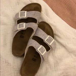 birkenstock papillio grey double strap
